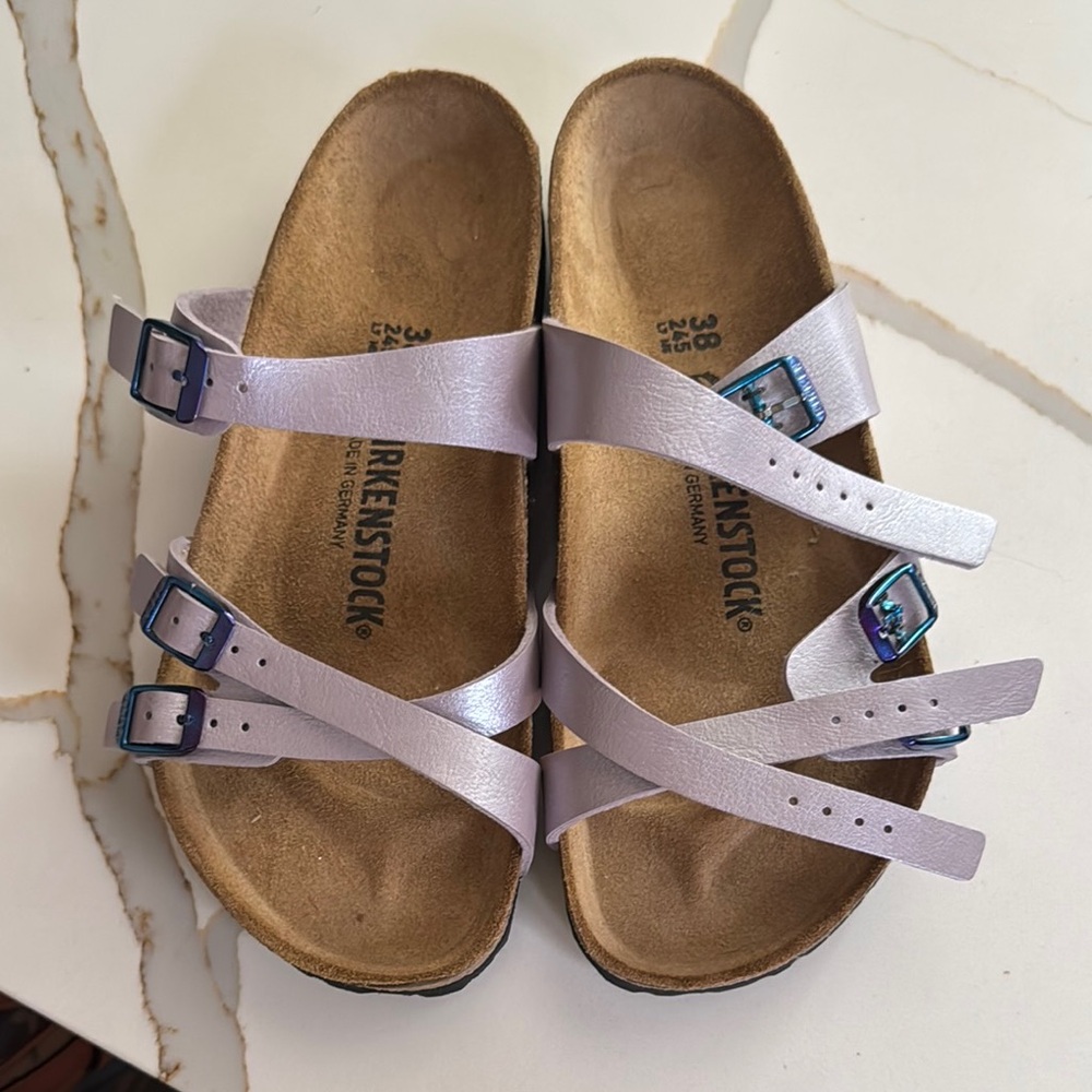 New Birkenstock Franca Light Purple Lilac Sandal 38